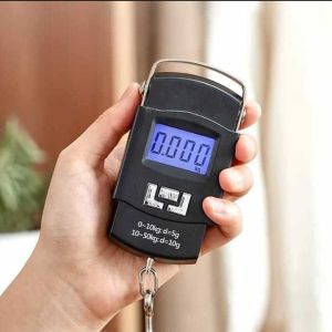 50Kg/10g Digital Electronic Scale Luggage Hanging Weight Hook Balance - Black